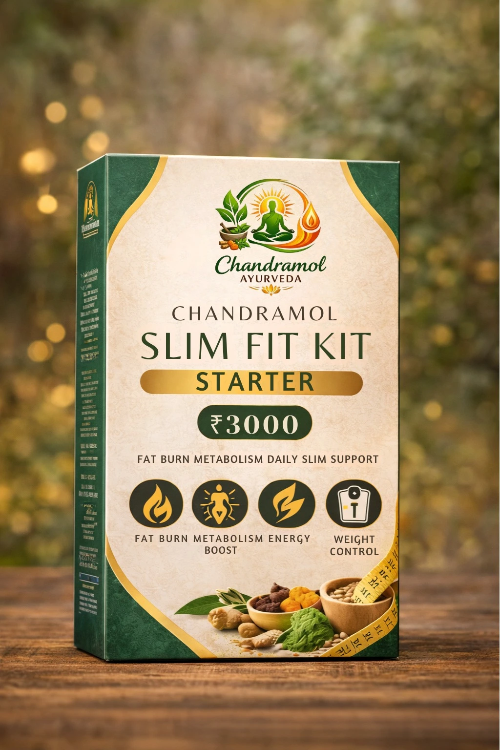 Chandramol Slim Fit Kit Starter | 100% Natural Weight Control & Metabolism Daily Slim Support Chandramol Slim Fit Kit Starter | 100% Natural Weight Control & Metabolism Daily Slim Support