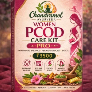 Chandramol Women PCOD Care Kit PRO | Advanced Hormone & Period Support | Enriched with Shatavari, Ashoka & Lodhra