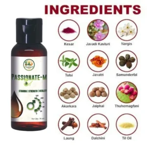 Ignite Your Vitality Naturally Elevate your intimate wellness with Chandramol Passionate-M Oil, a premium Ayurvedic blend crafted for modern men seeking a natural edge. This 30 ml stimulating and lubricating oil is designed to enhance sensation and sensitivity, ensuring a more fulfilling experience. Why Choose Passionate-M Oil? Unlike many synthetic alternatives, our formula is built on the principles of Ayurveda, ensuring that you receive the benefits of nature without the worry of harsh additives. It works harmoniously with your body to boost desire and improve overall performance. Key Benefits: Stimulation & Lubrication: Provides a smooth, non-greasy texture that enhances lubrication and stimulates the senses. Increased Sensation: Carefully selected ingredients help improve sensitivity and sensation, making every moment more impactful. Chemical-Free Assurance: We pride ourselves on a "No Chemicals" policy—no artificial ingredients, just pure herbal excellence. Triple Action Formula: Targets Stamina, Strength, and Vitality to support your masculine health. Usage Instructions: Application: Take a few drops of the oil and gently massage as required or as directed by a healthcare professional. Safety: For external use only.